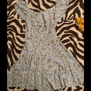 baby blue floral dress
